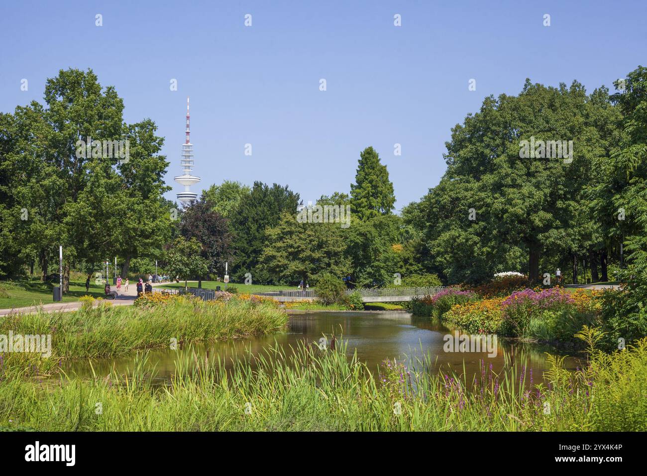 Park Grosse Wallanlagen With Park Pond And Television Tower Telemichel Park Grosse Wallanlagen With Park Pond And Television Tower Telemichel