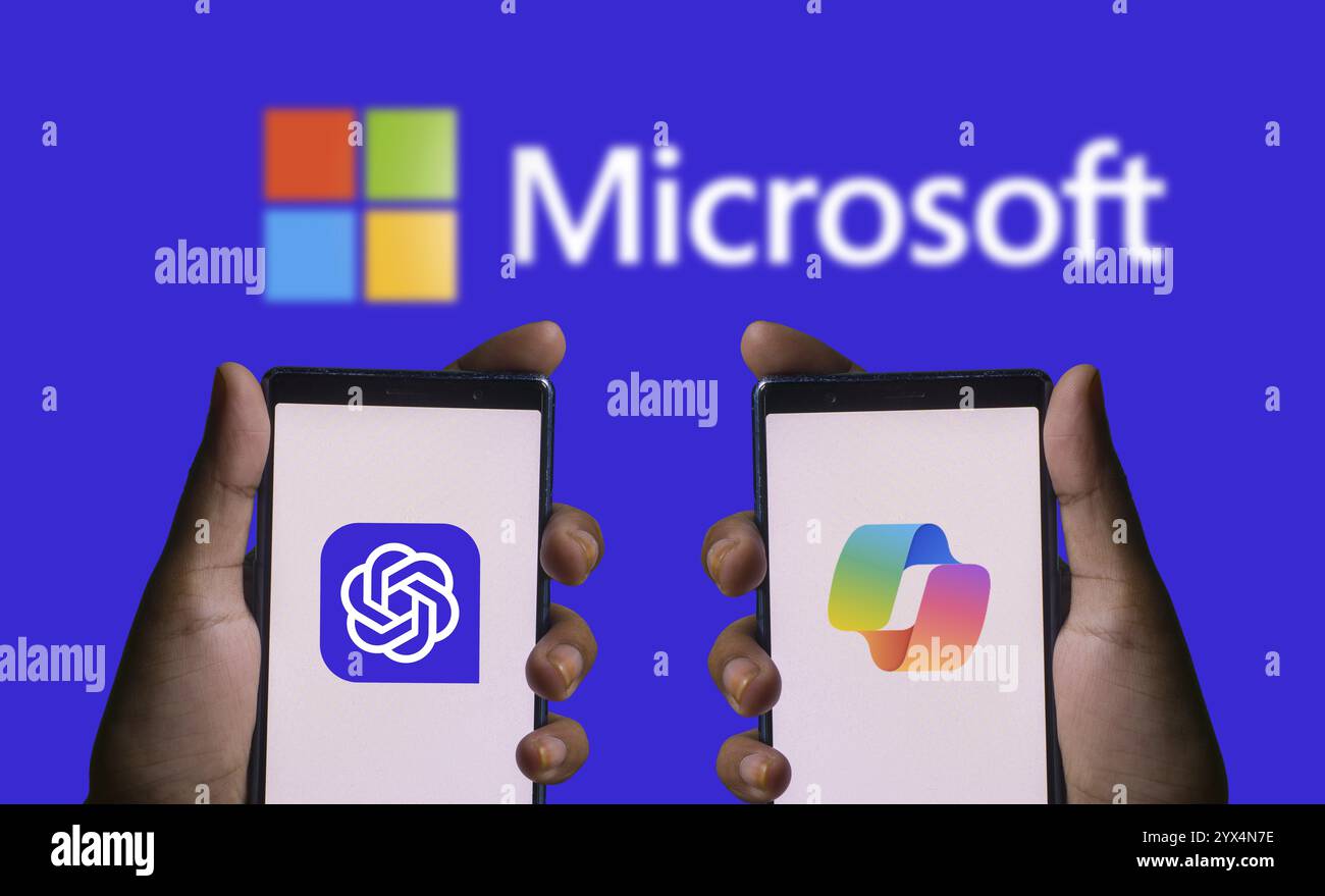 Chatgpt And Microsoft S Copilot Are Seen On Smartphone Chatgpt Vs