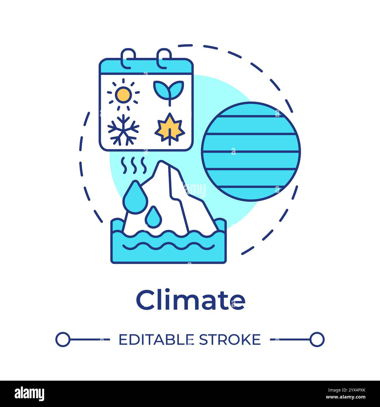 Climate multi color concept icon Stock Vector Image & Art - Alamy