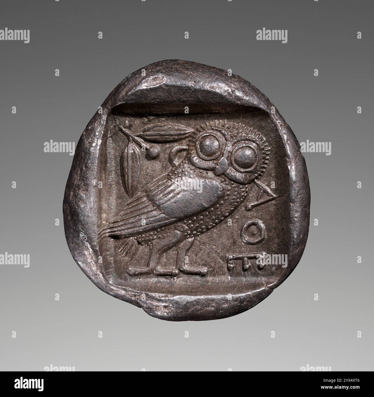 Coin (tetradrachm) of Athens, 475-465 BC. Additional Info: The obverse ...
