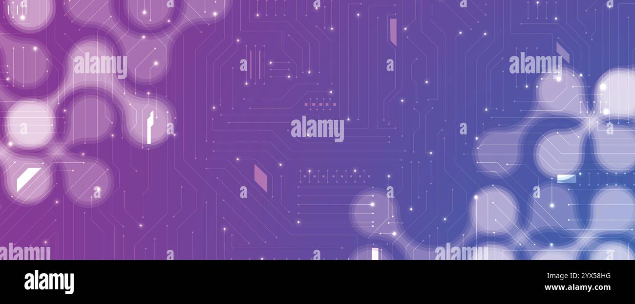 Metaballs shapes abstract geometric background. Vector art. Stock Vector