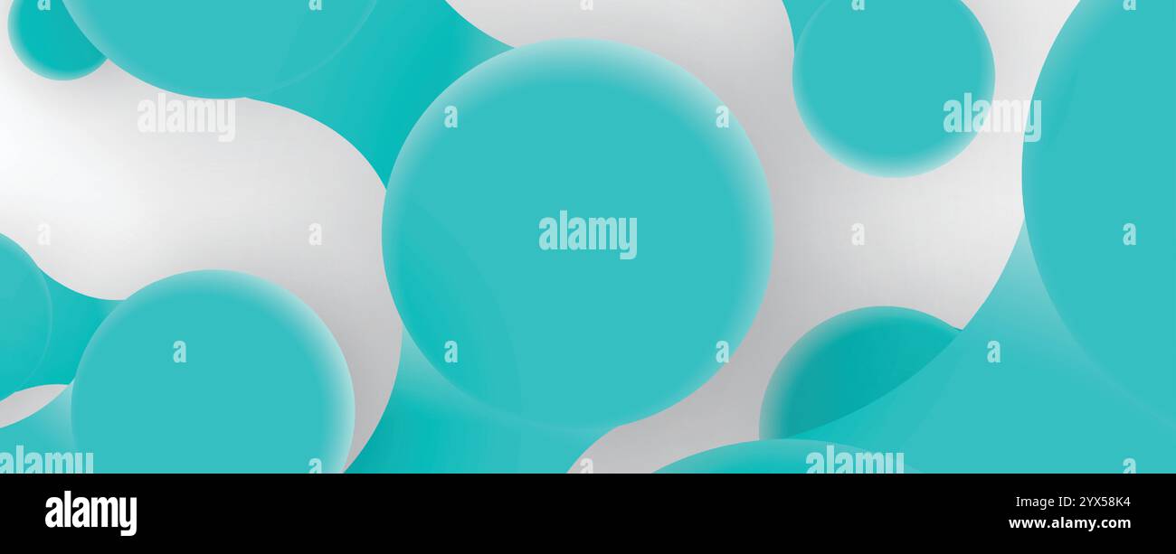 Metaballs shapes abstract  geometric background. Vector art. Stock Vector