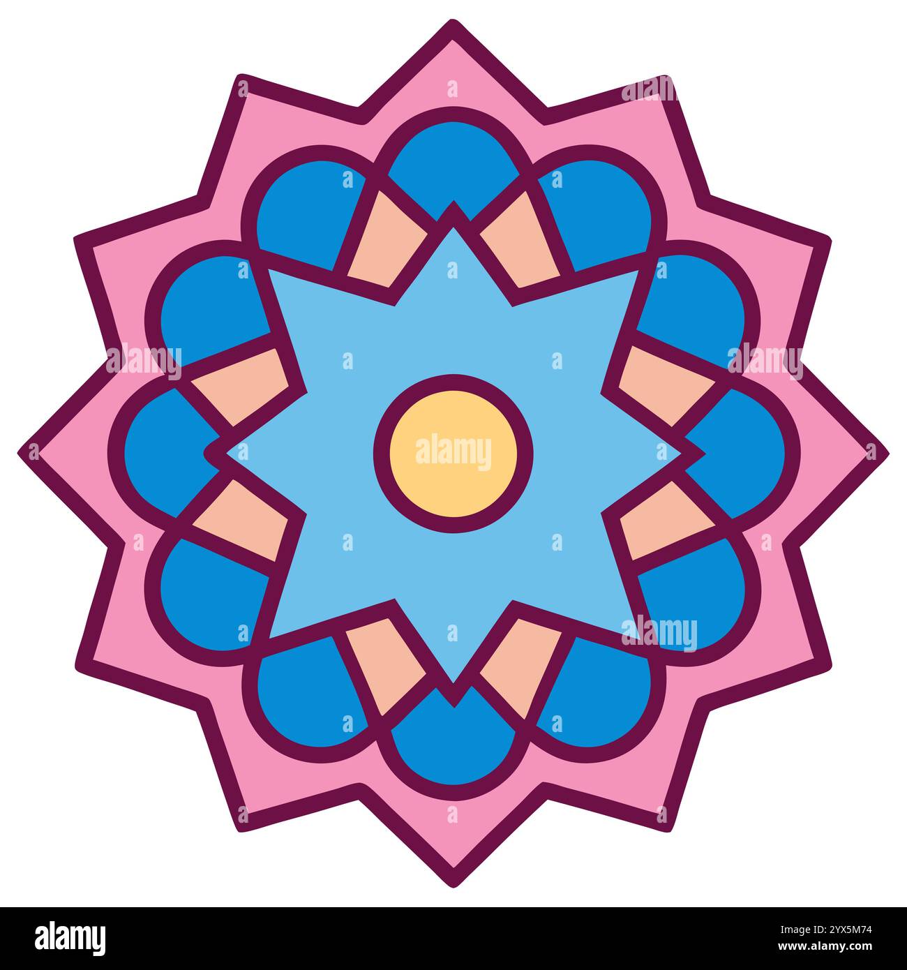 Elegant Islamic Geometric Pattern for Book Covers, Religious Designs ...