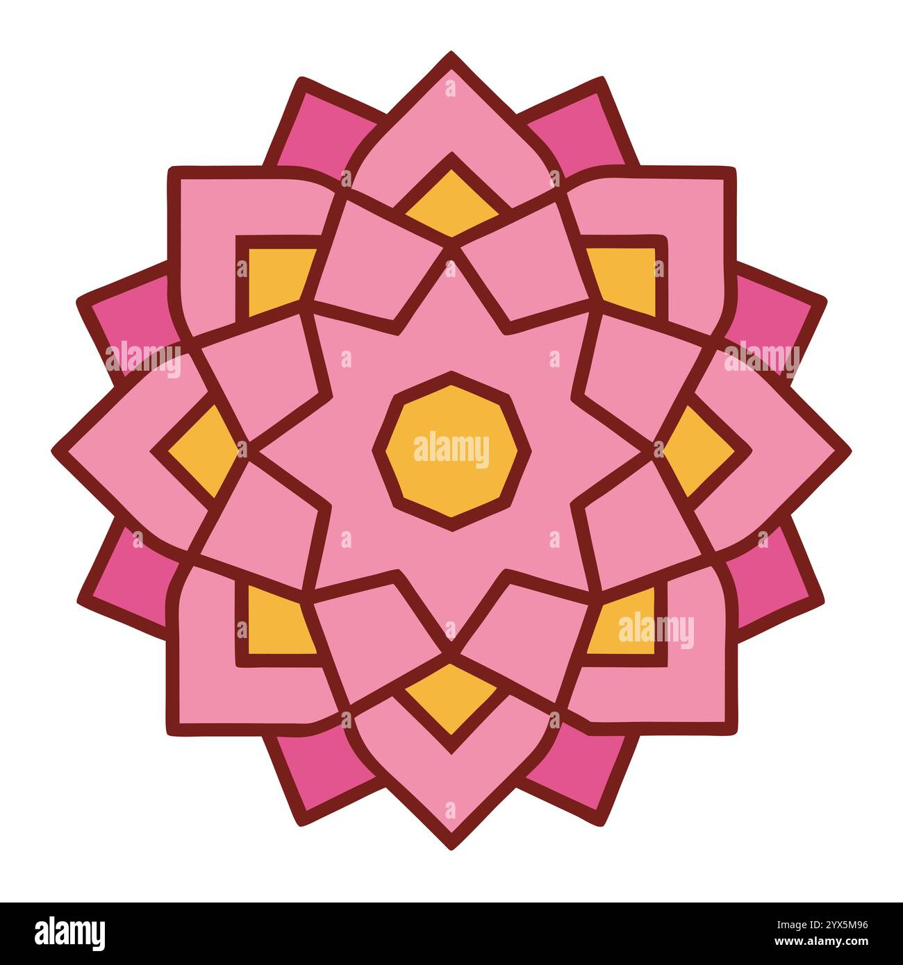 Elegant Islamic Geometric Pattern for Book Covers, Religious Designs ...