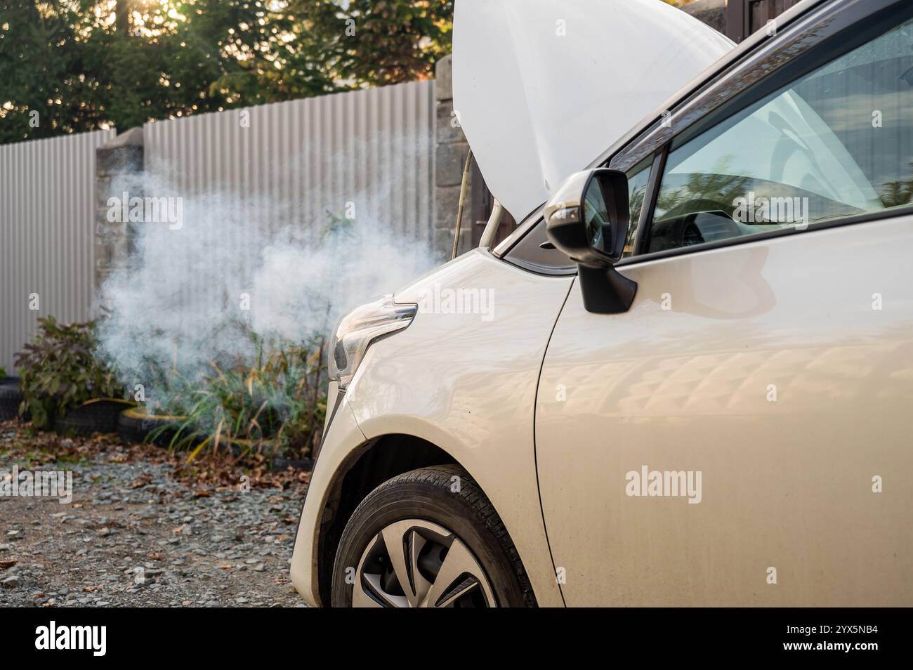 Smoke Coming From Car Bonnet