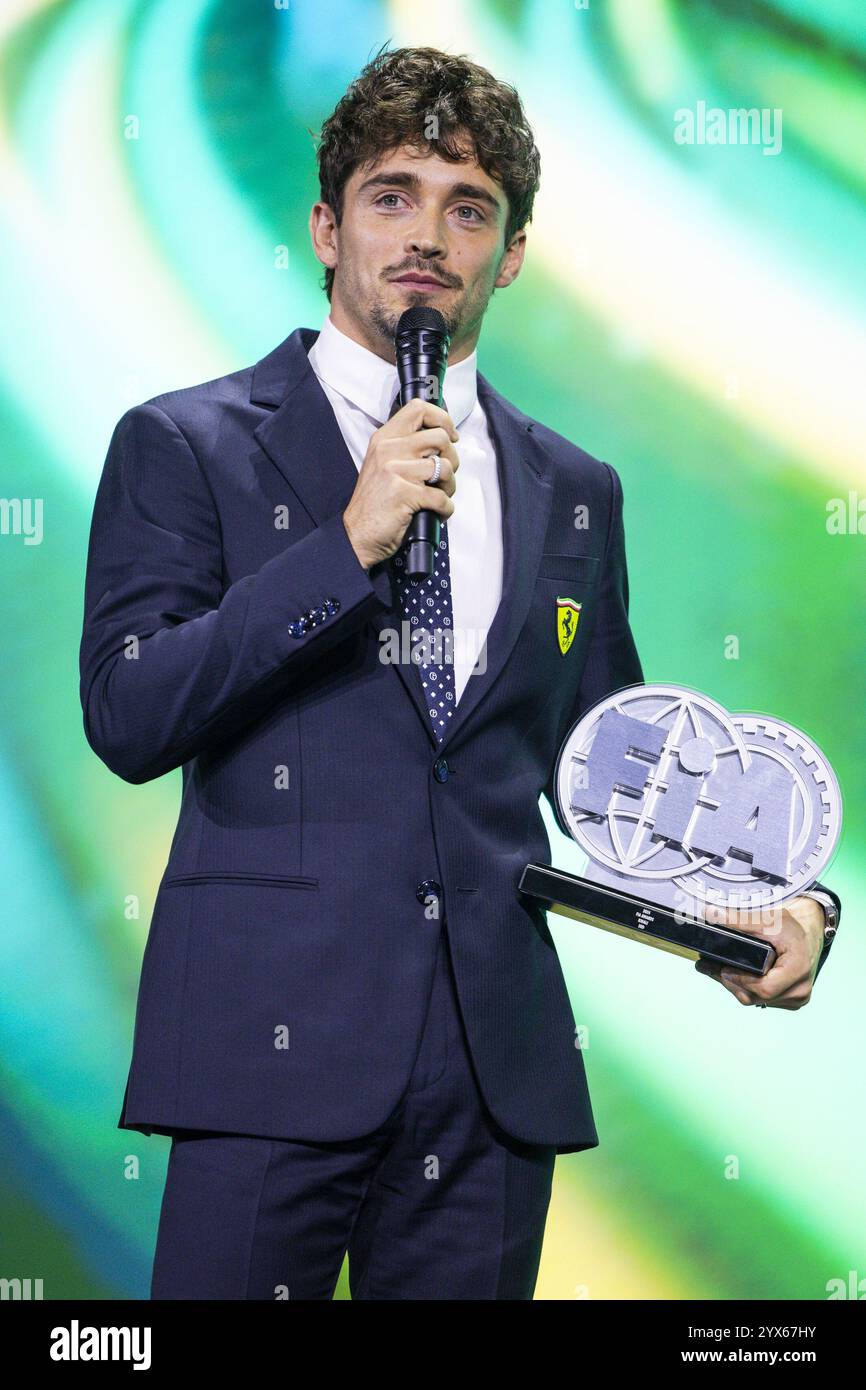 LECLERC Charles, Scuderia Ferrari, FIA Formula 1, portrait during the 2024 FIA Awards Ceremony