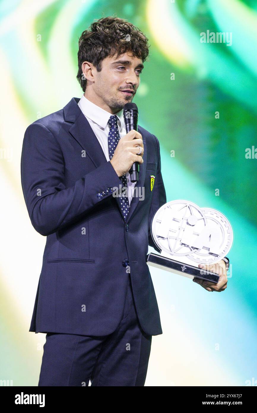 LECLERC Charles, Scuderia Ferrari, FIA Formula 1, portrait during the 2024 FIA Awards Ceremony
