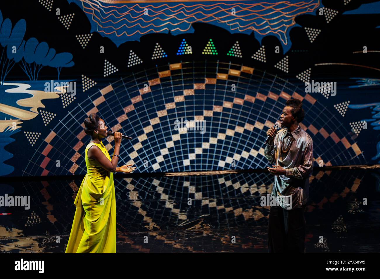 Kigali, Rwanda. 13th Dec, 2024. Musical show during the 2024 FIA Awards ...