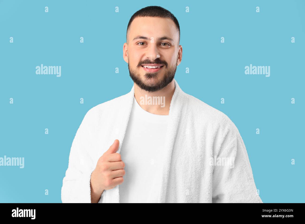 Handsome man in robe hi-res stock photography and images - Alamy
