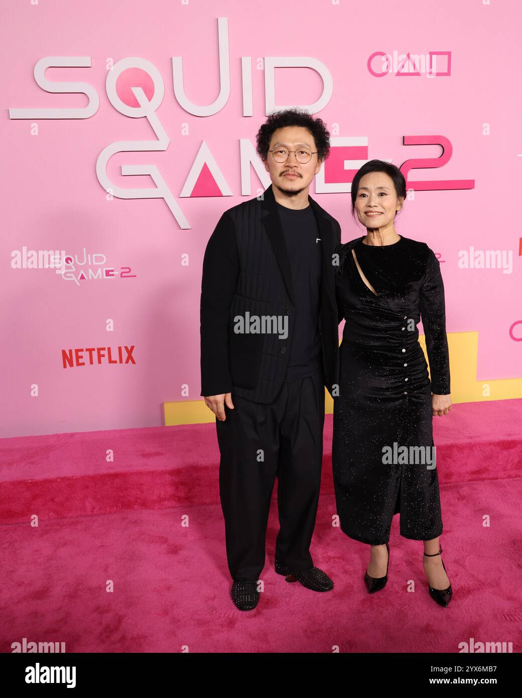 Yang Dong-geun and Kang Ae-sim attends the Los Angeles Premiere & Fan