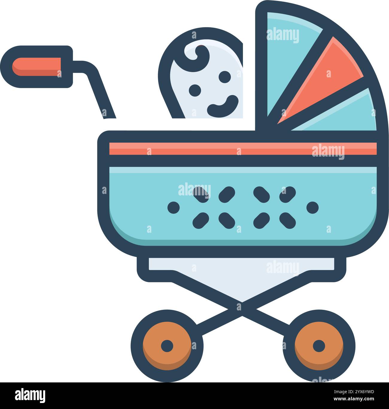 Child in pushchair Stock Vector Images - Alamy