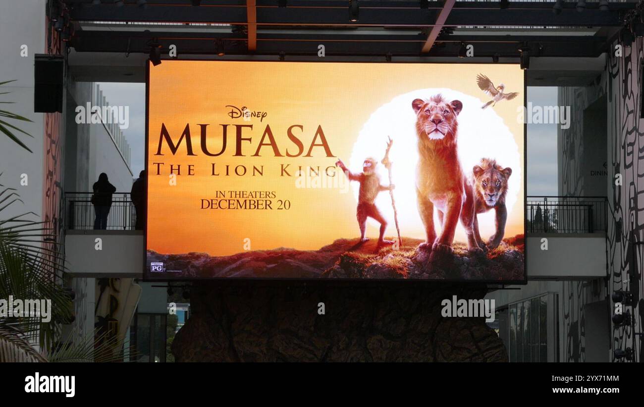Los Angeles, California, USA 12th December 2024 Disney Mufasa The Lion ...