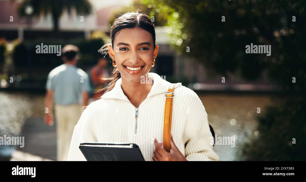 Indian college girl standing hi-res stock photography and images - Alamy