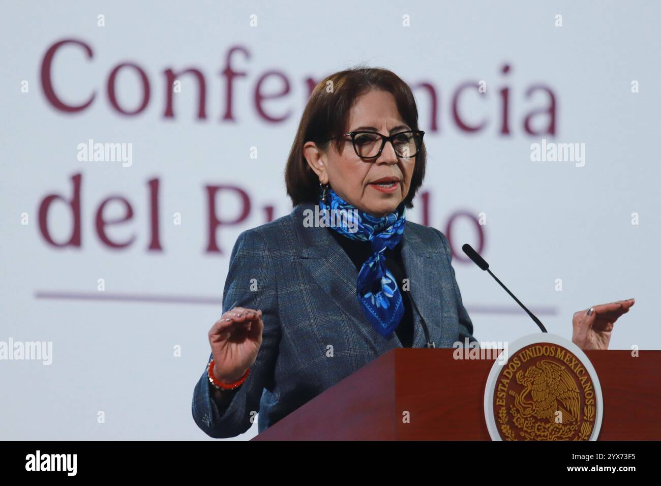 Mexicos President Claudia Sheinbaum Briefing Conference Head of the ...