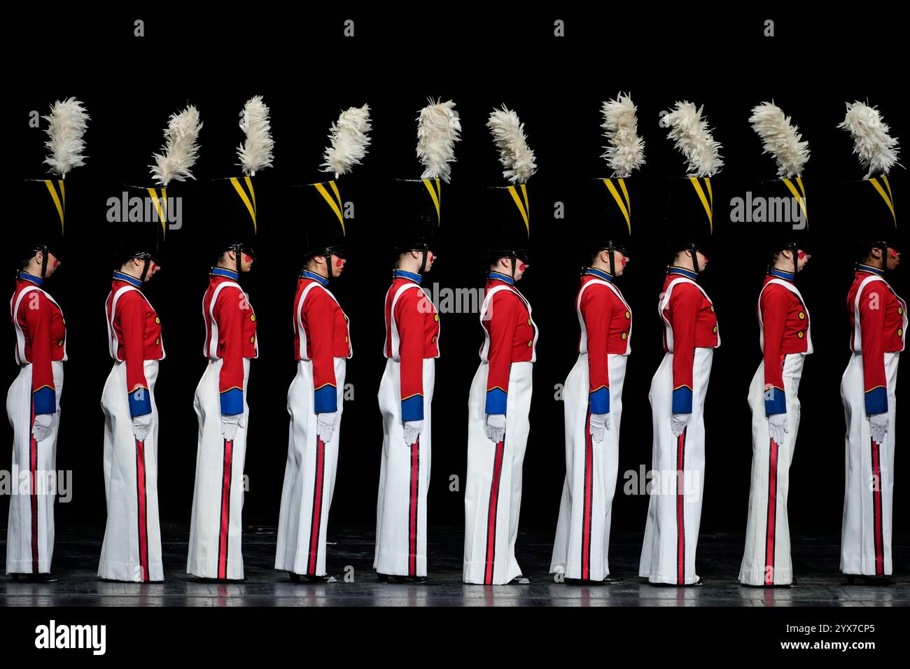 Radio City Rockettes perform the Parade of the Wooden Soldiers dance