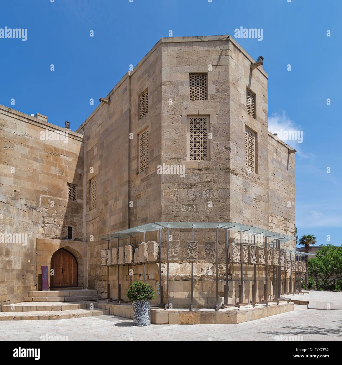 The Historic Courtyard Of The Palace Of The Shirvanshahs In Baku the-historic-courtyard-of-the-palace-of-the-shirvanshahs-in-baku