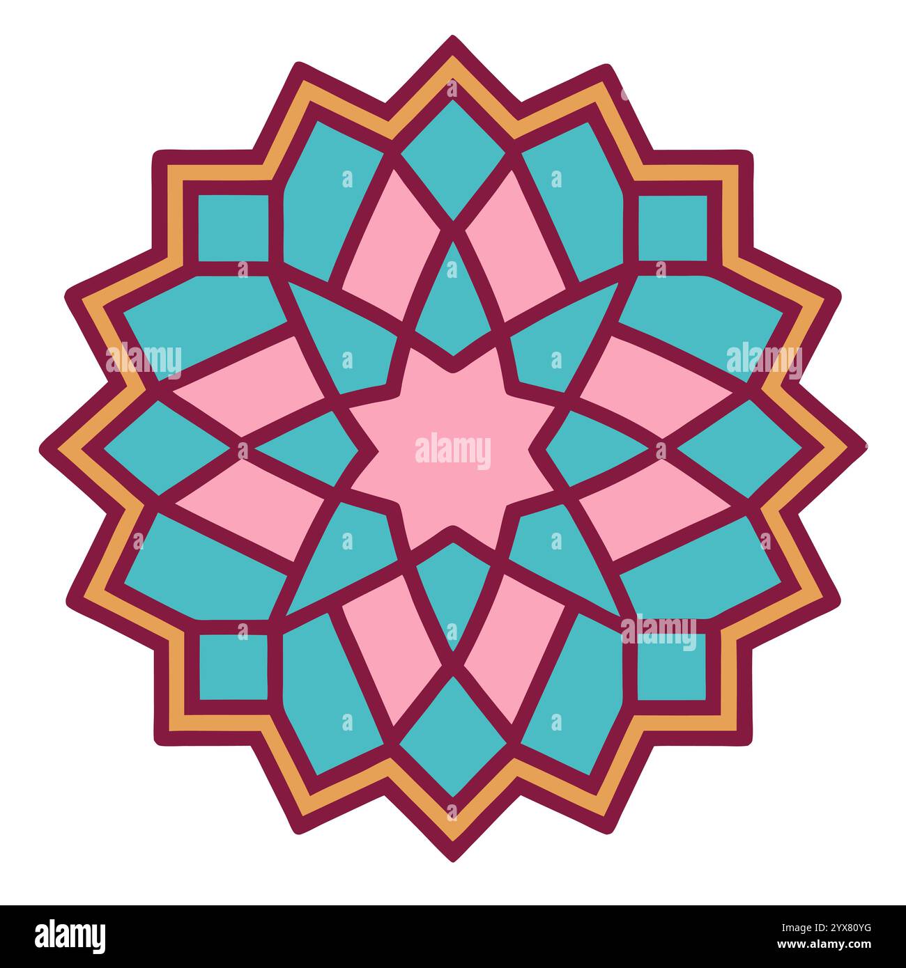 Islamic Pattern - High-Quality Geometric, Ornamental, and Seamless Designs for Art, Architecture, and Interior Decor Stock Vector