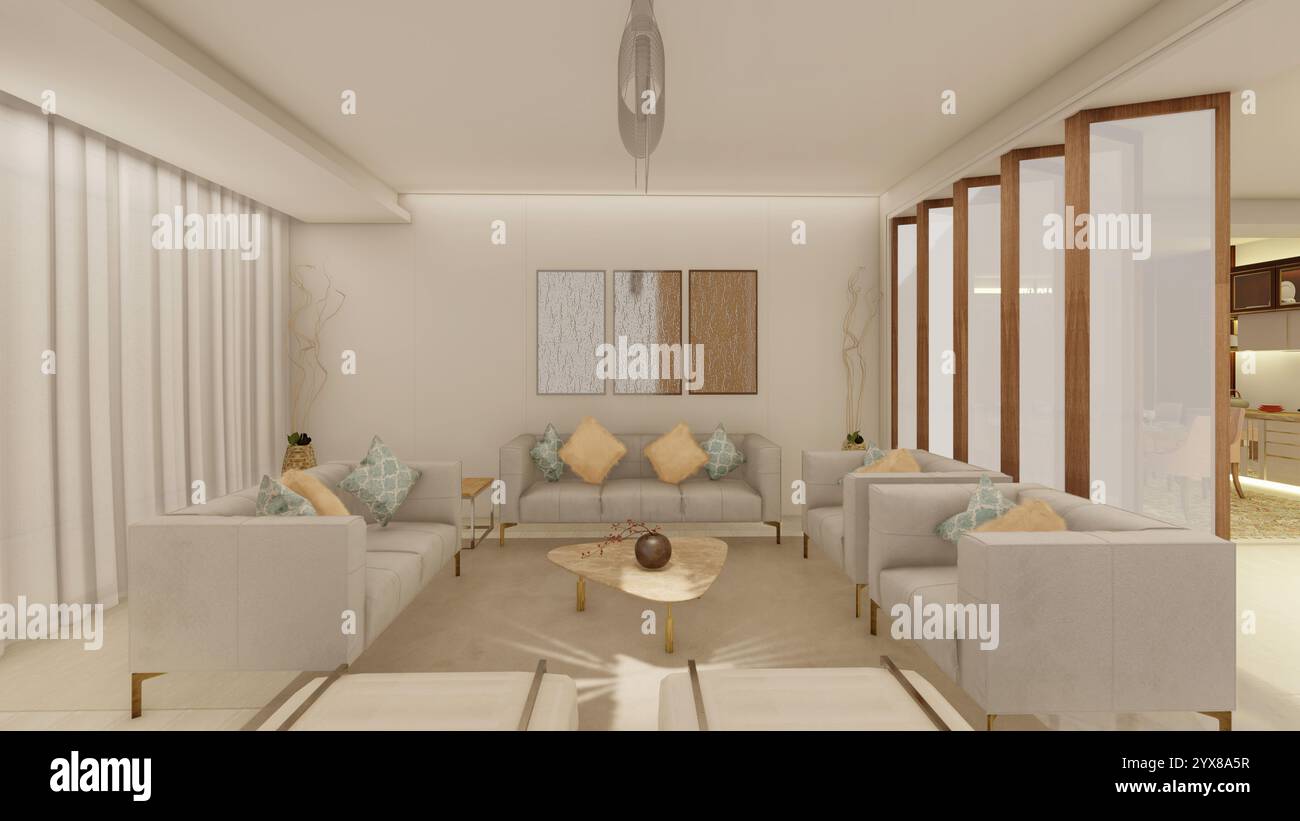3d interiors hi-res stock photography and images - Alamy