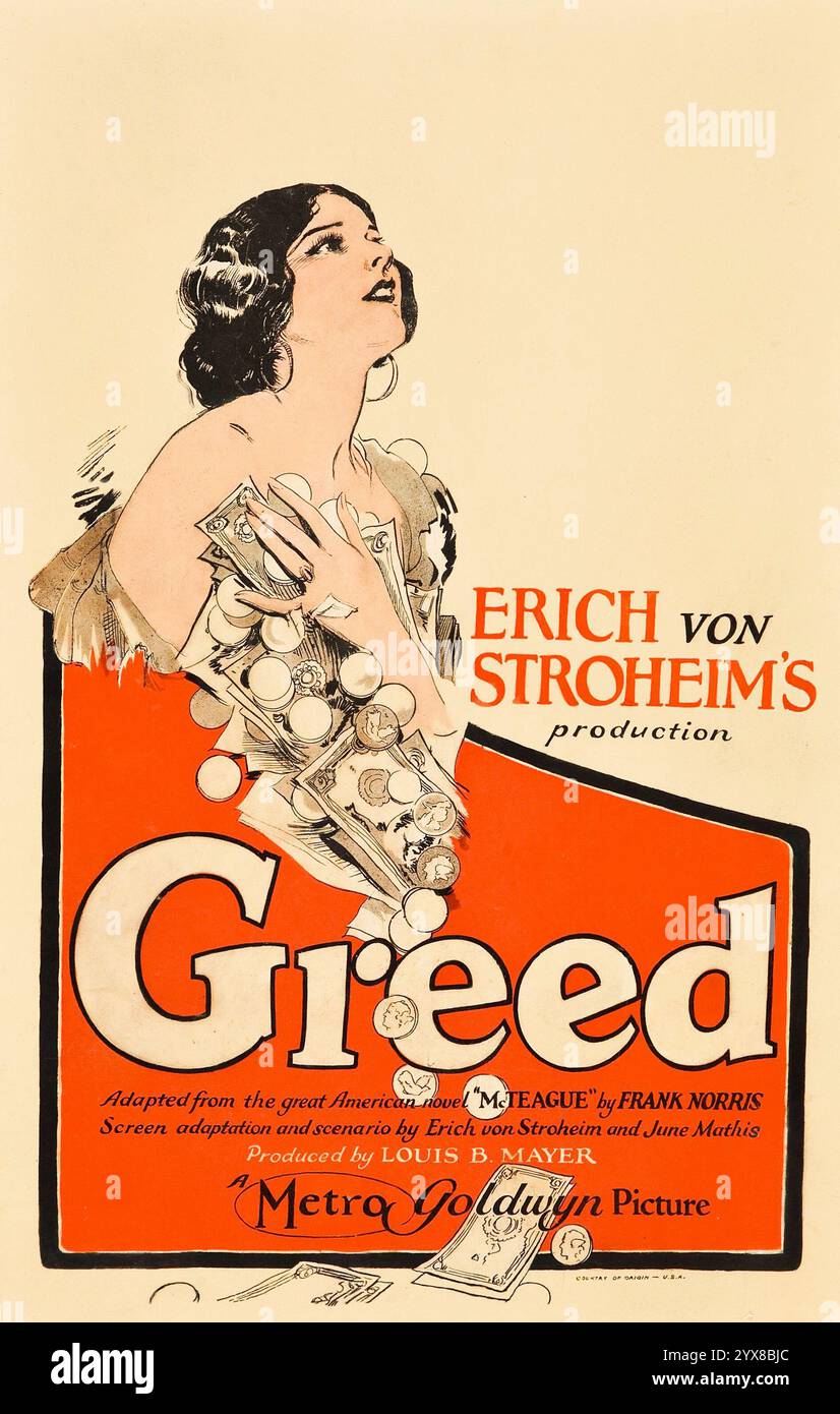 Greed 1924 hi-res stock photography and images - Alamy
