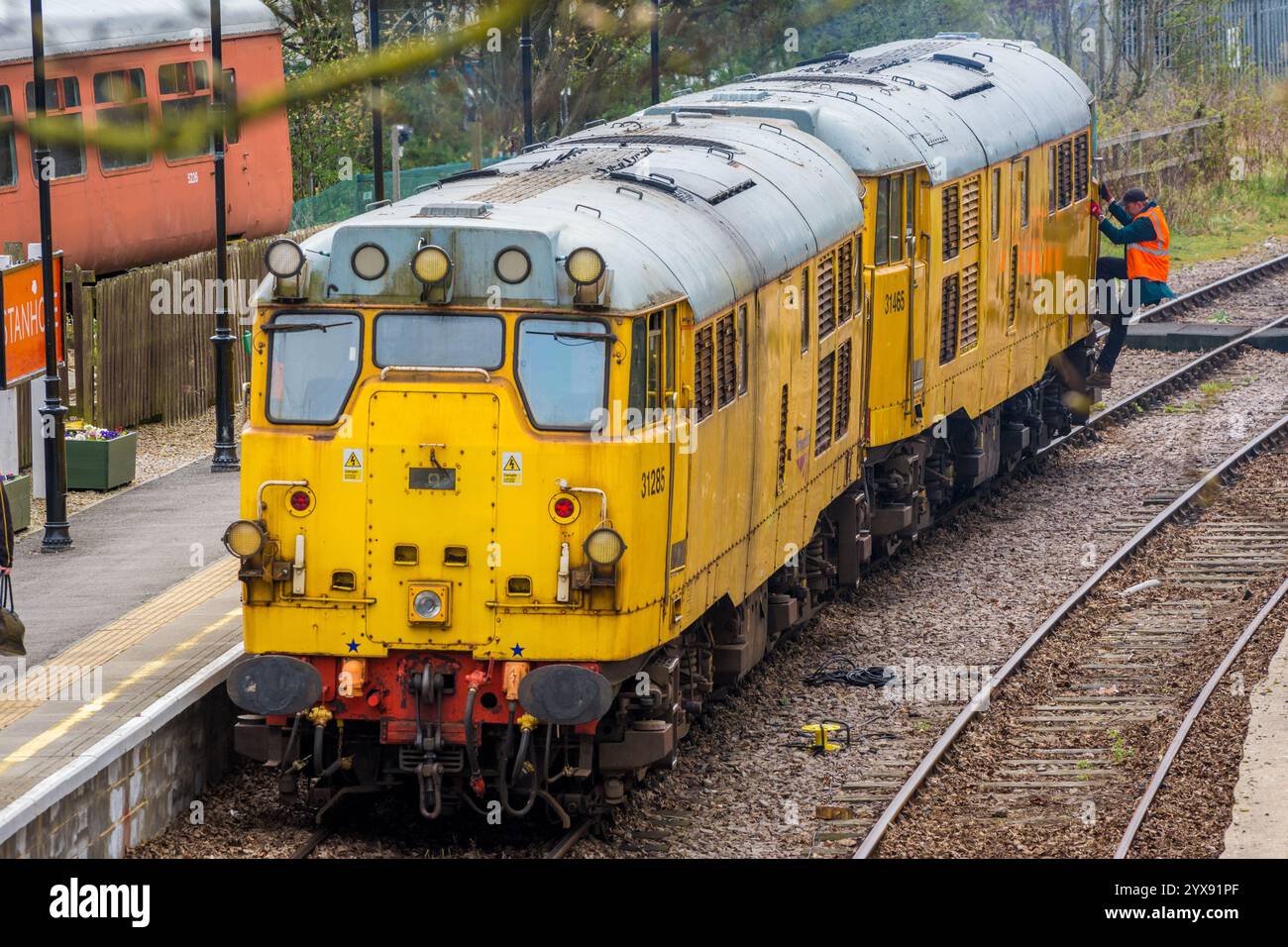 A Pair Of Preserved Ex Network Rail Class 31 Diesel Locomotives Coupled 