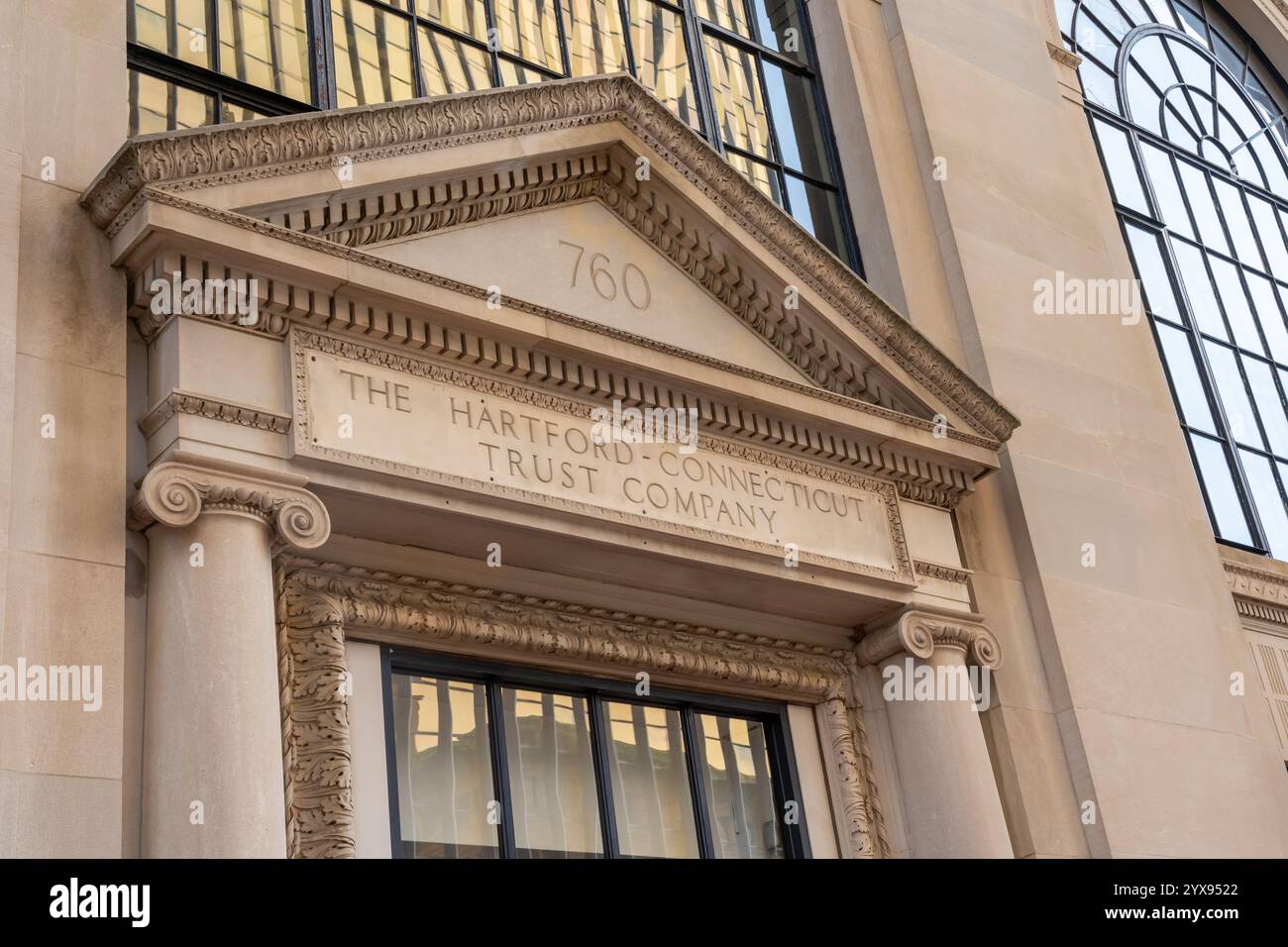 The Stark Building, known until 2018 as The Hartford Trust Company Building in Hartford, Stock Photo
