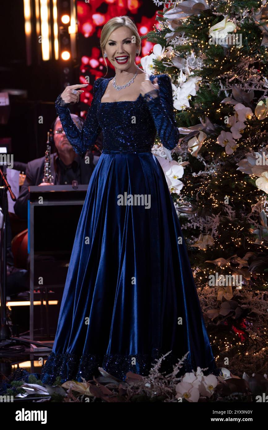 Rome,Italy, December 14, 2024 - Federica Panicucci attends at XXXII edition of the 'Concerto di Natale' in Auditorium Conciliazione in Rome. Credits: Luigi de Pompeis/Alamy Live News Stock Photo