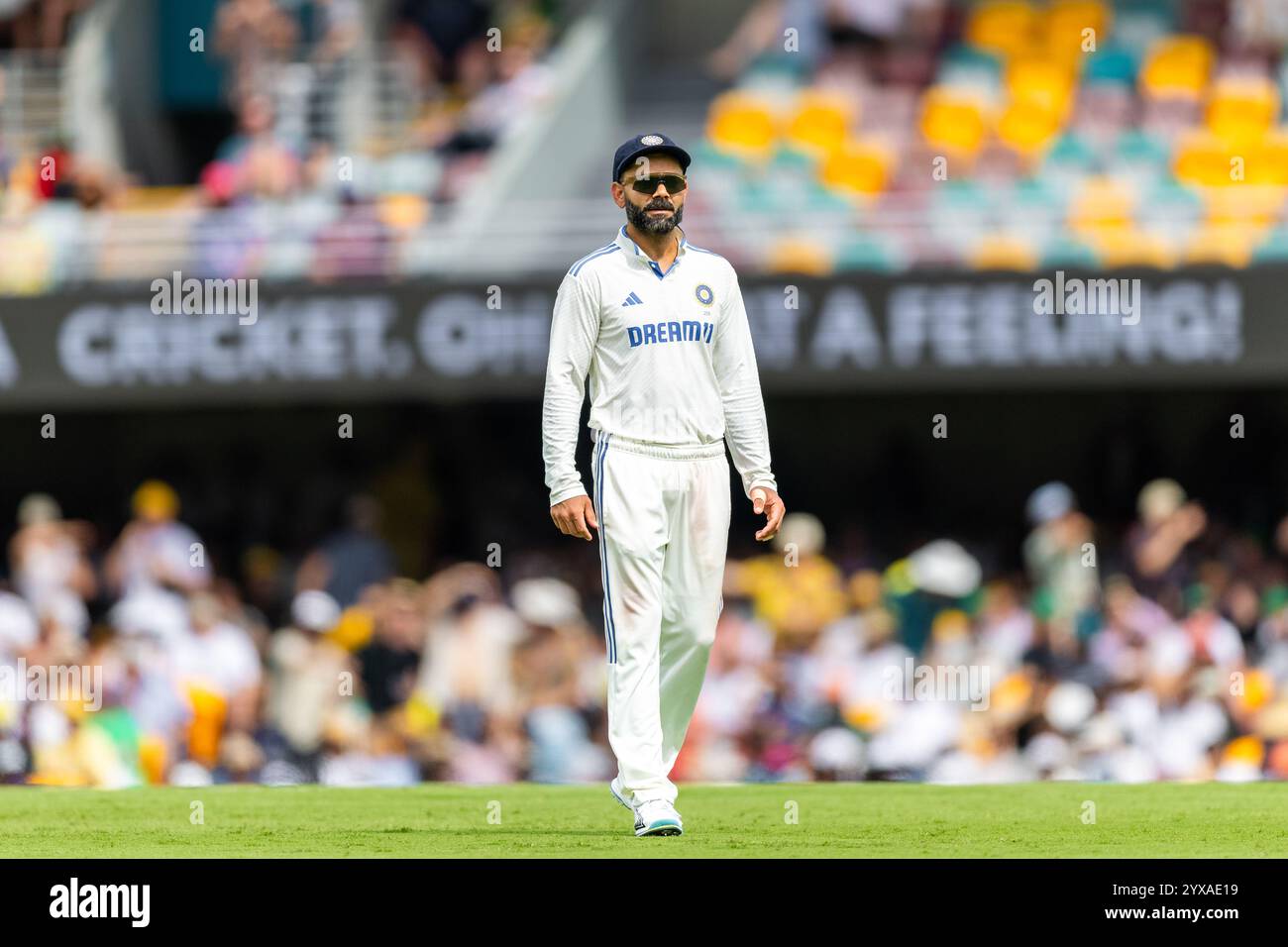 Brisbane, Australia, 15 December, 2024. Virat Kohli of India during Day 2 of the third NRMA Insurance Test match of Border Gavaskar trophy between Australia and India at the The Gabba on December 15, 2024 in Brisbane, Australia. Credit: Santanu Banik/Speed Media/Alamy Live News Stock Photo