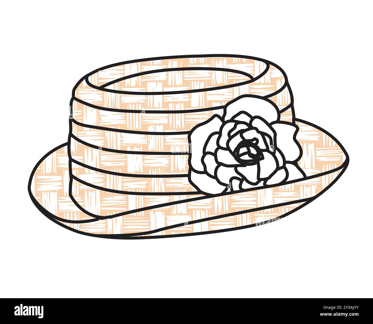 Girls straw hats design hi-res stock photography and images - Alamy