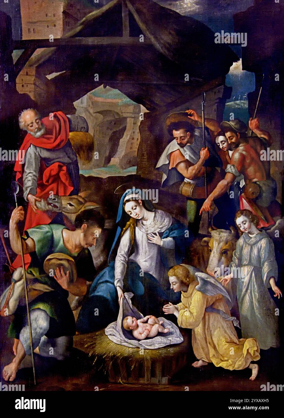 Adoration Of The Shepherds By Anonymous Painter Antwerp 16th Century adoration-of-the-shepherds-by-anonymous-painter-antwerp-16th-century
