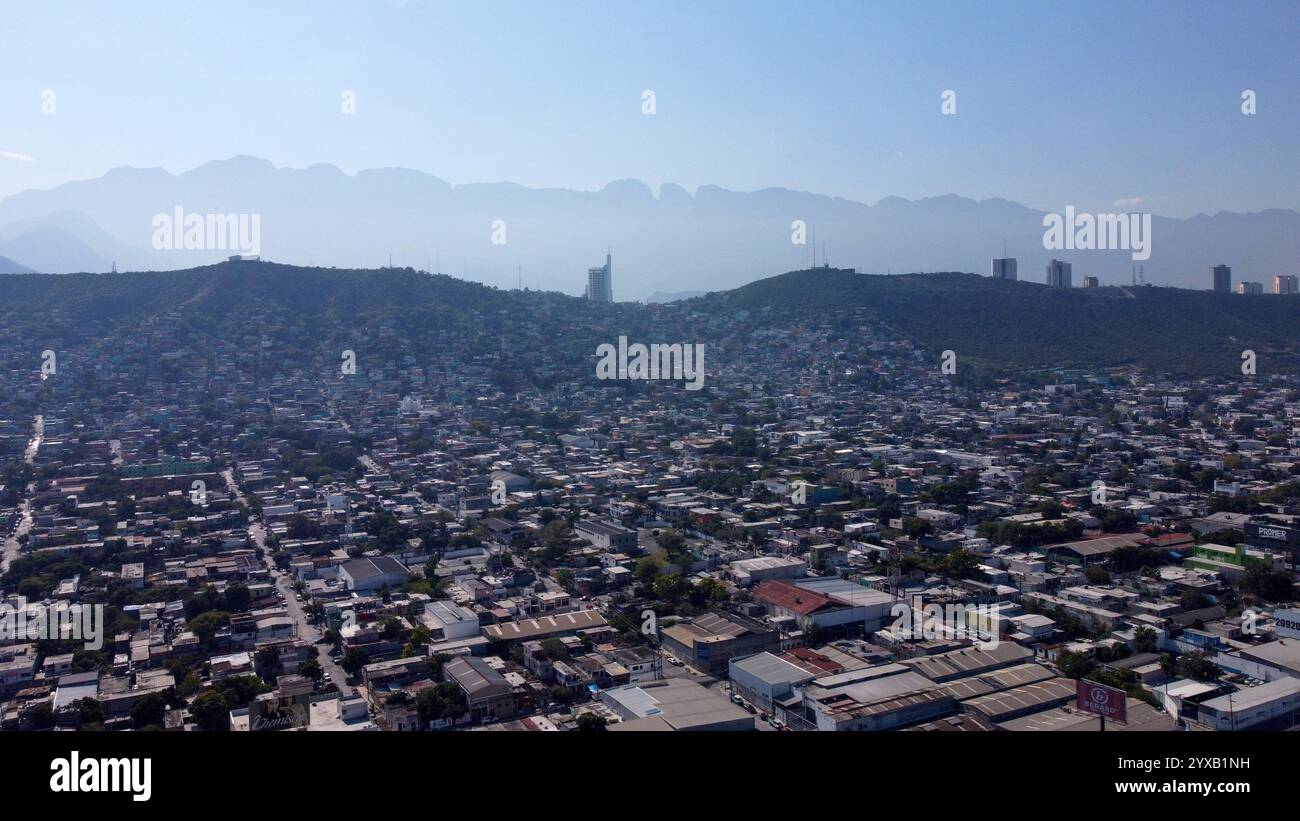 Monterrey Rural (241215) -- MONTERREY, Dec. 15, 2024 (Xinhua) -- This aerial drone ...
