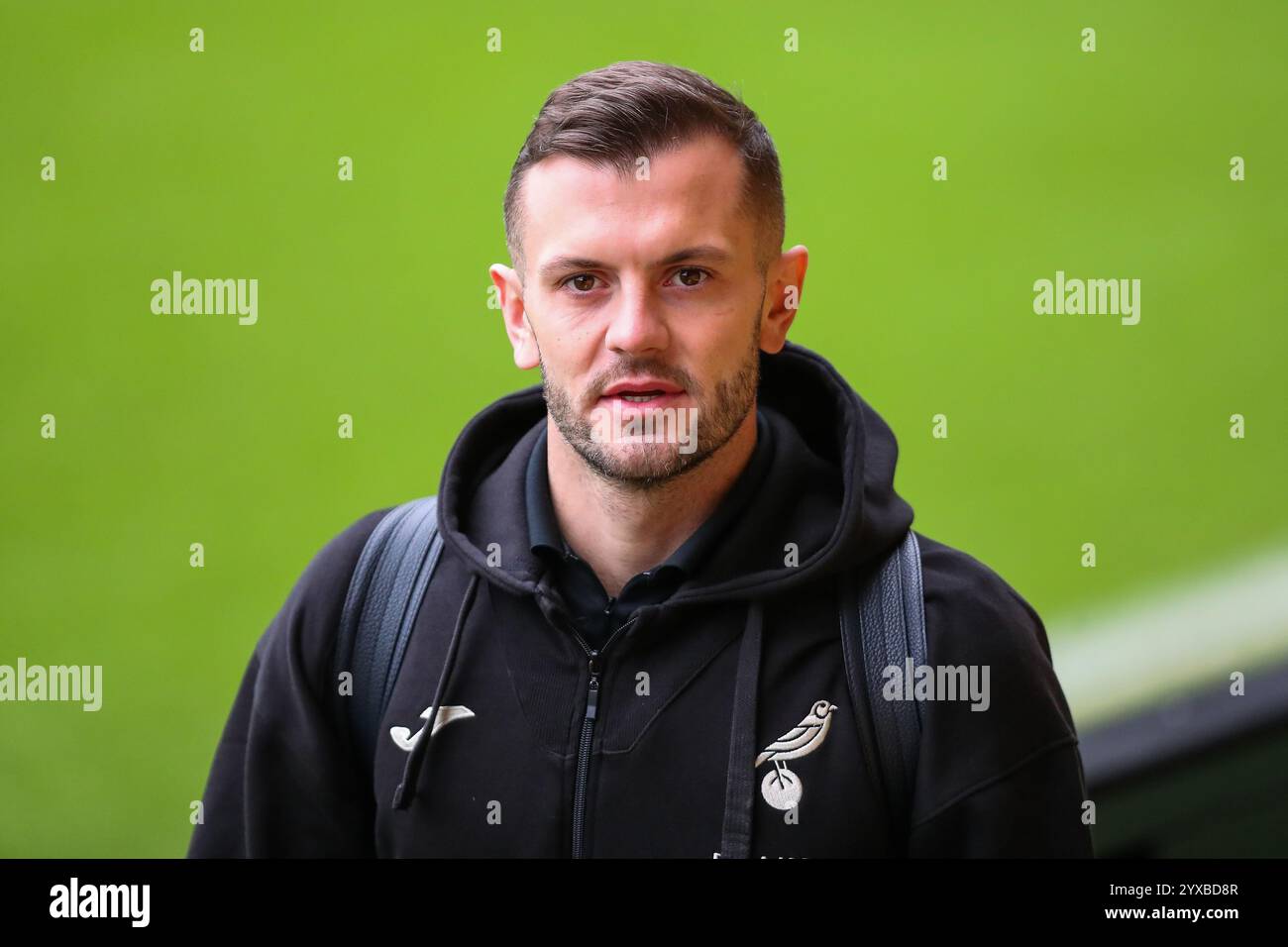 Jack Wilshere of Norwich City arrives at Carrow Road prior to during the Sky Bet Championship match Norwich City vs Burnley at Carrow Road, Norwich, United Kingdom, 15th December 2024  (Photo by Izzy Poles/News Images) Stock Photo