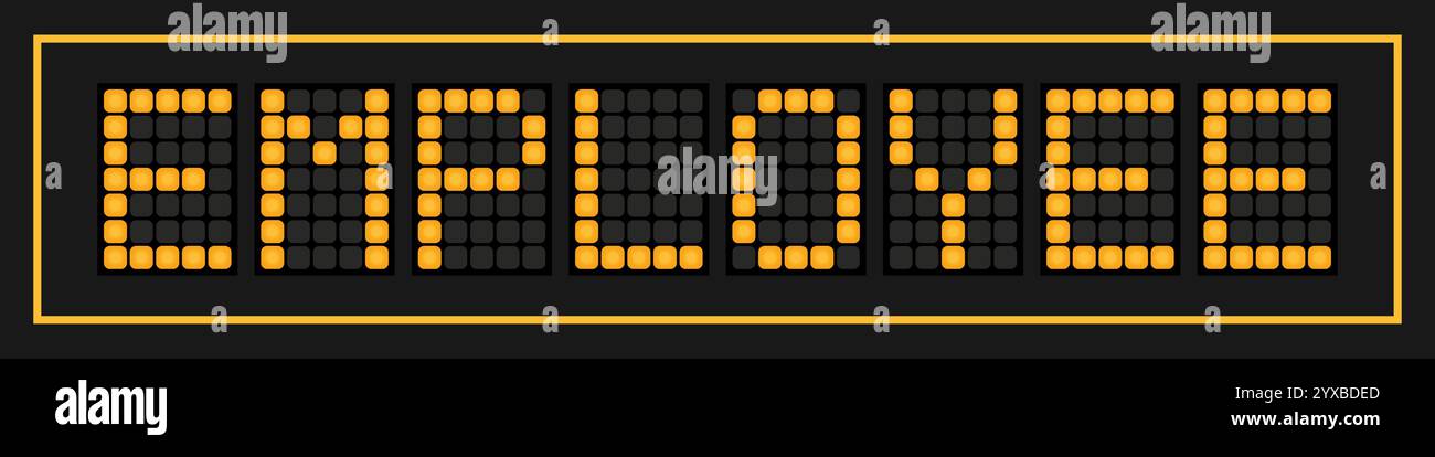 Orange color led banner in word employee on black background Stock ...