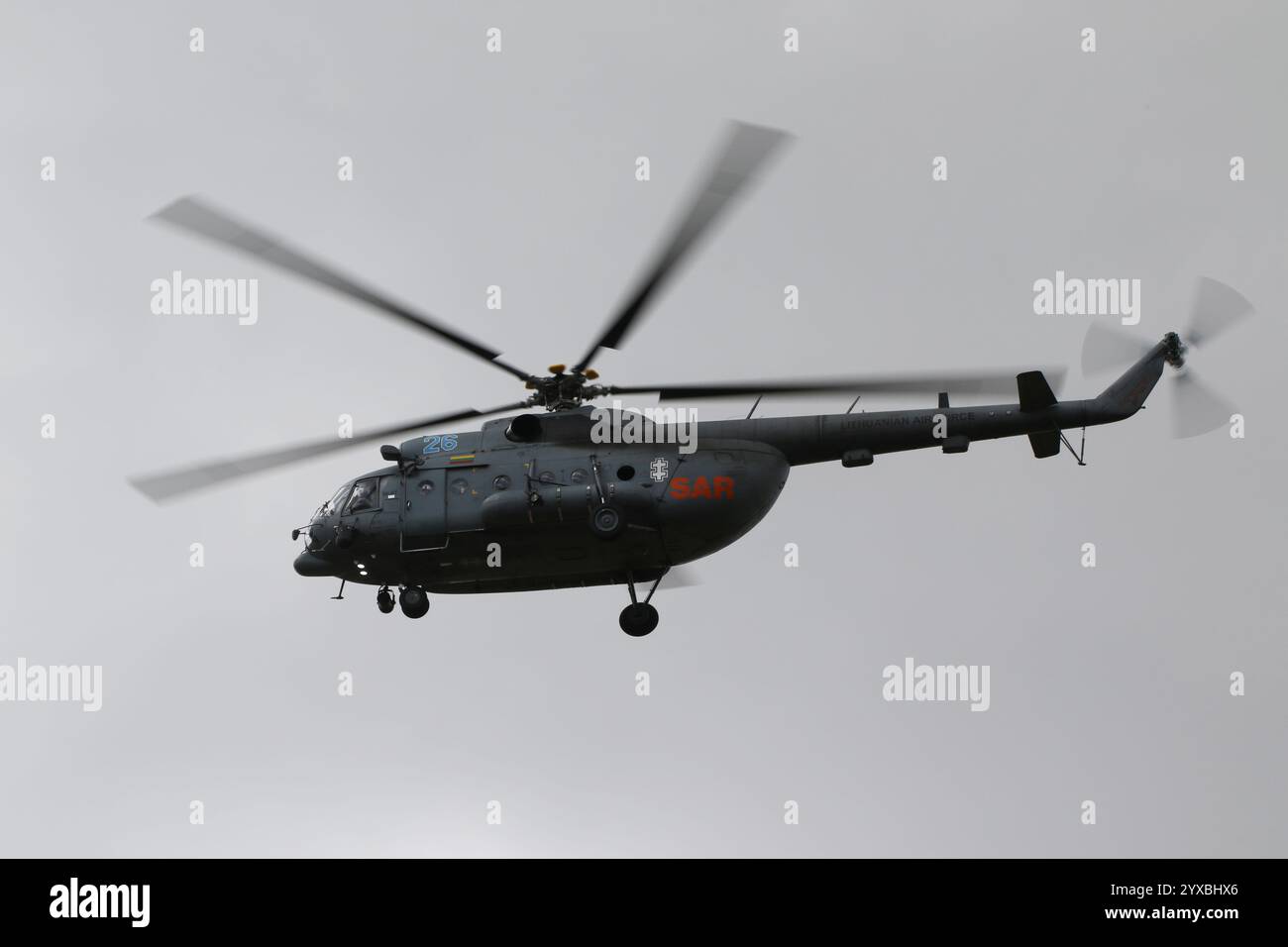 26 Blue, a Mil Mi-8T operated by the Lithuanian Air Force (LAF ...