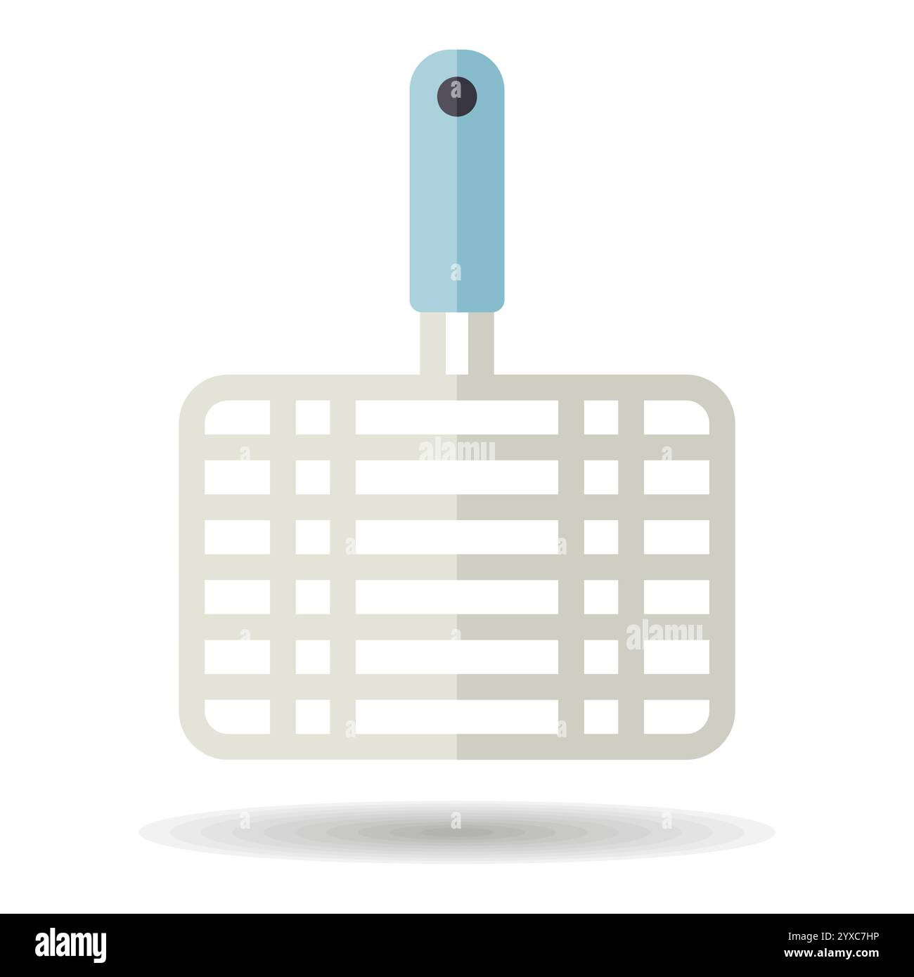 Barbecue, grill steel grid line icon. Graph symbol for cooking web site ...