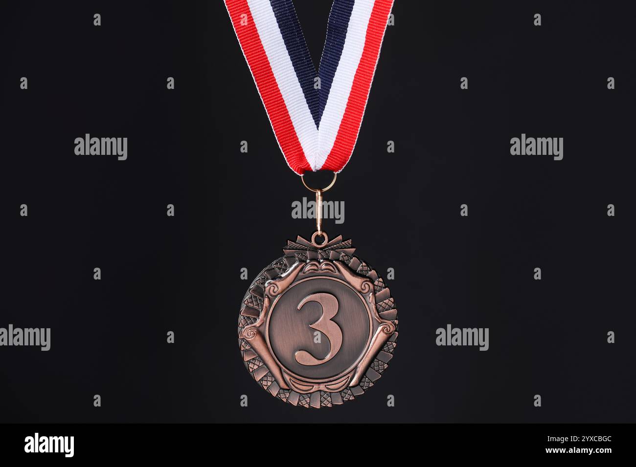 Bronze medal striped ribbon hi-res stock photography and images - Alamy