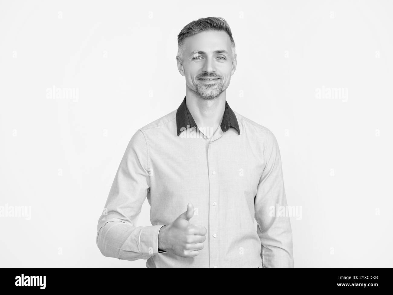 Positive male entrepreneur in Black and White Stock Photos & Images - Alamy