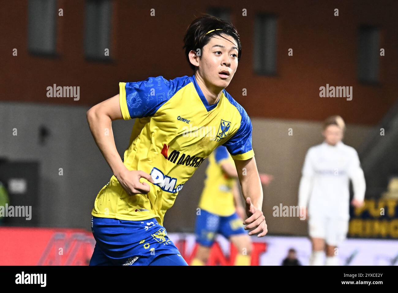 Sint Truiden, Belgium. 15th Dec, 2024. STVV's Rihito Yamamoto pictured in action during a soccer match between Sint-Truiden VV and RSC Anderlecht, Sunday 15 December 2024 in Sint-Truiden, on day 18 of the 2024-2025 season of the 'Jupiler Pro League' first division of the Belgian championship. BELGA PHOTO MAARTEN STRAETEMANS Credit: Belga News Agency/Alamy Live News Stock Photo