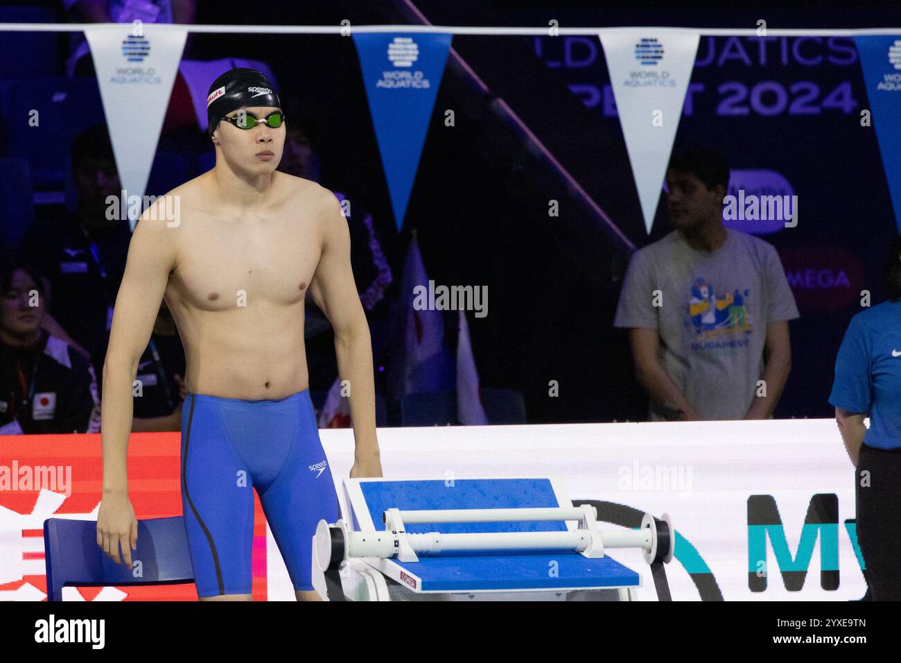 Budapest. 15th Dec, 2025. Tao Guannan of China prepares for the men's