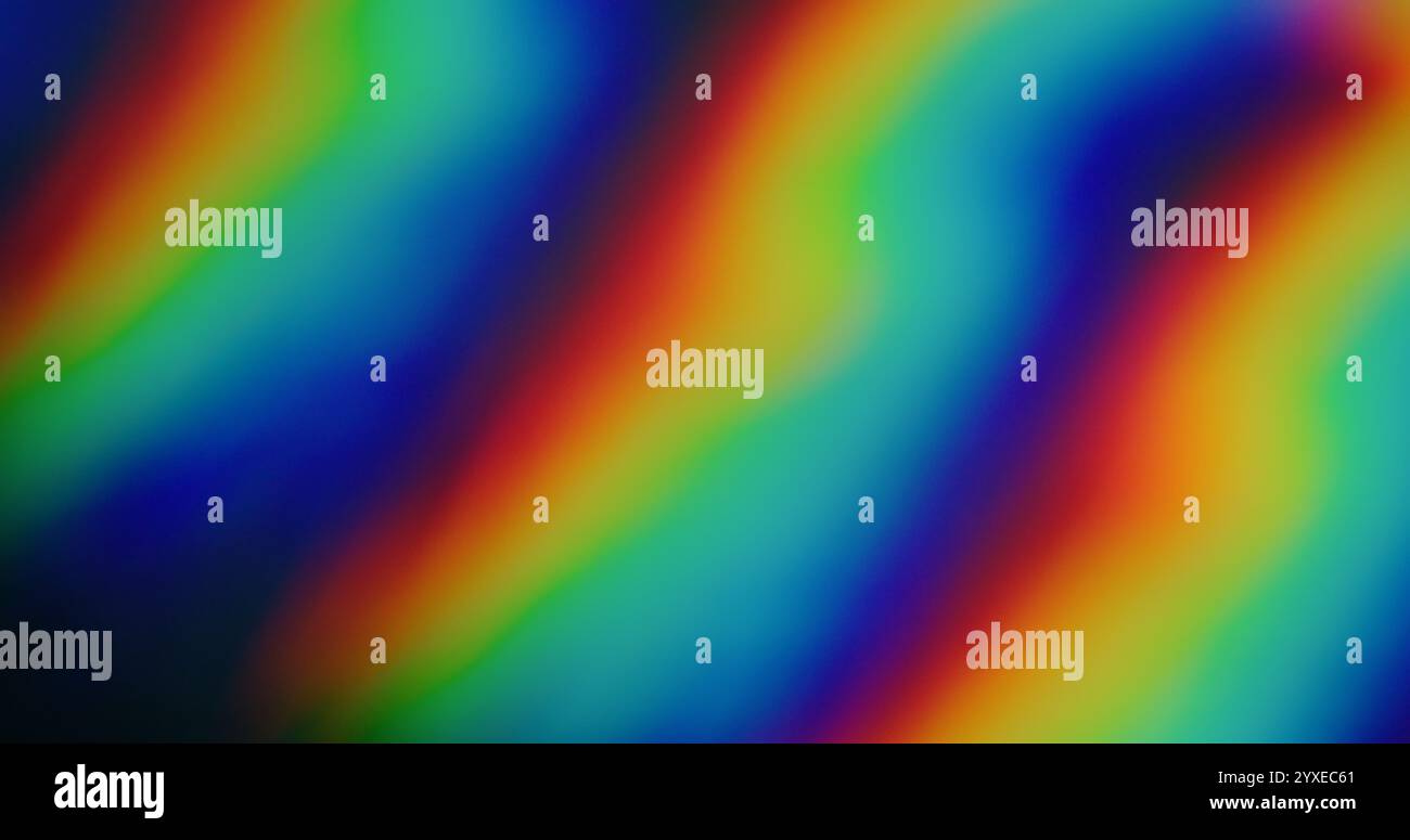 Rainbow colors. Blur gradient mesh. Defocused leak multicolor green ...