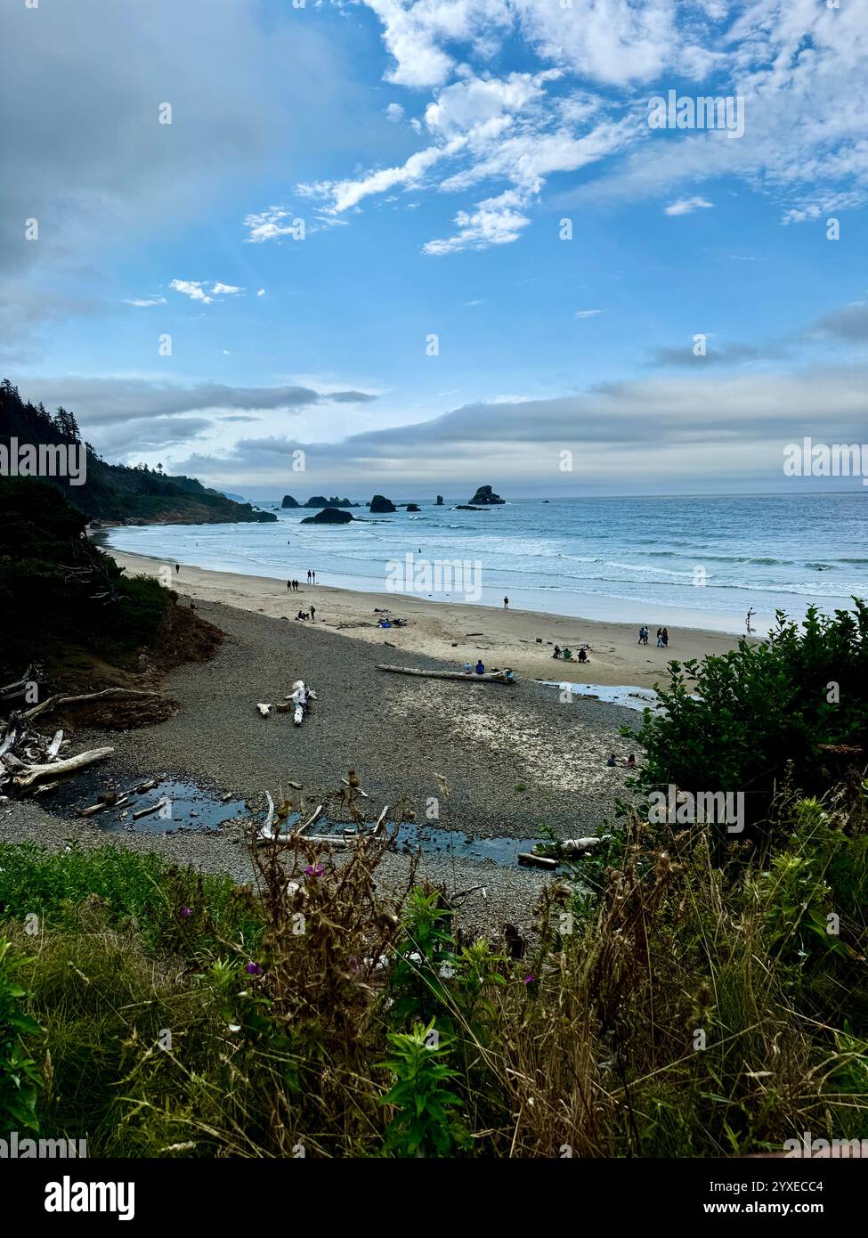 Cannon Beach in Oregon - Smartphone Captured Stock Image