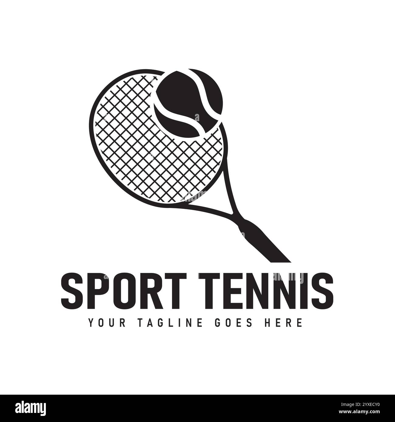 Tennis Racket Design Simple Realistic net racket tennis Stock Vector Images - Alamy