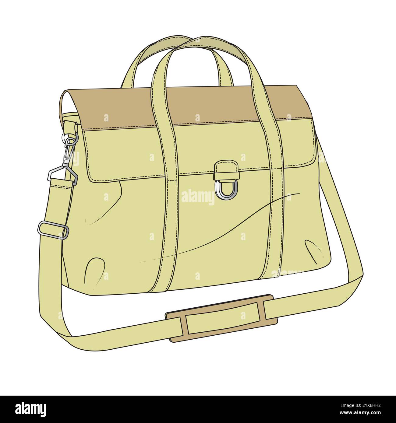 Leather briefcase drawing hi-res stock photography and images - Alamy