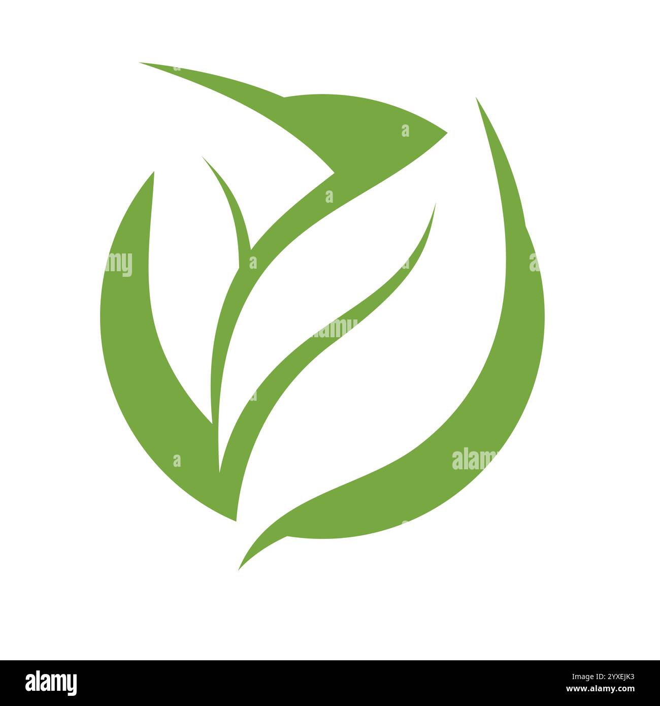 Vegan leaf green eco logo nature Stock Vector Image & Art - Alamy