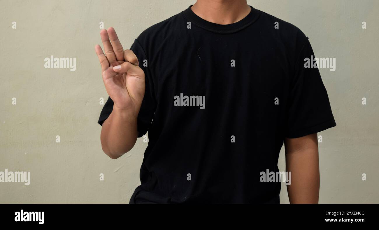 Man male adult sign language interpreter hi-res stock photography and ...