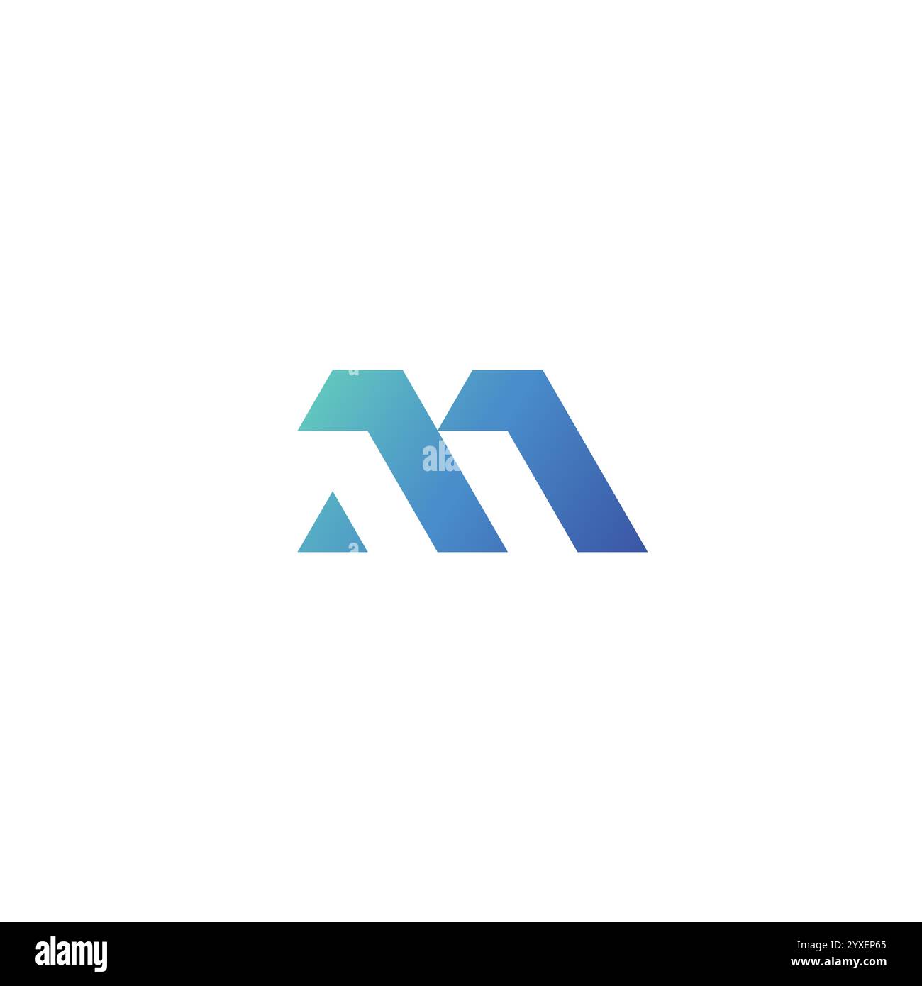 Letter AM Logo Design. MA Initial Logo Stock Vector