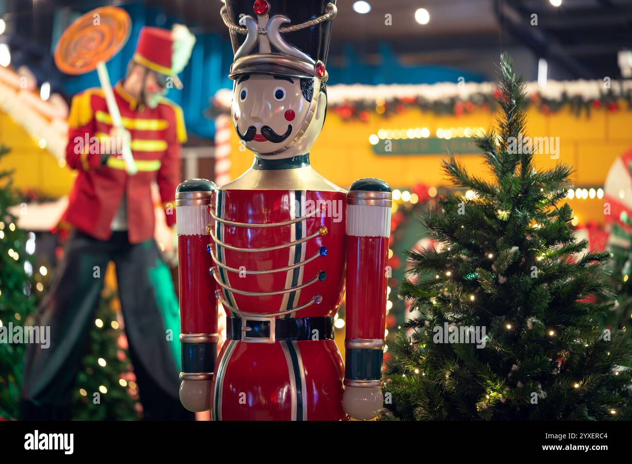 Gold Coast, Australia - Christmas soldier nutcracker decoration toy Stock Photo