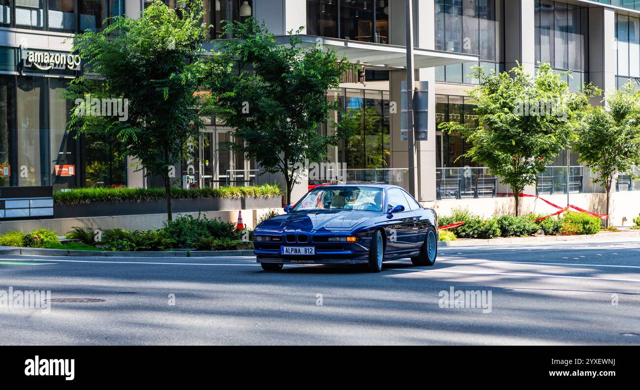 Seattle, WA, USA -July 29, 2024: BMW 850i Alpina with a V12 and 6-Speed ...