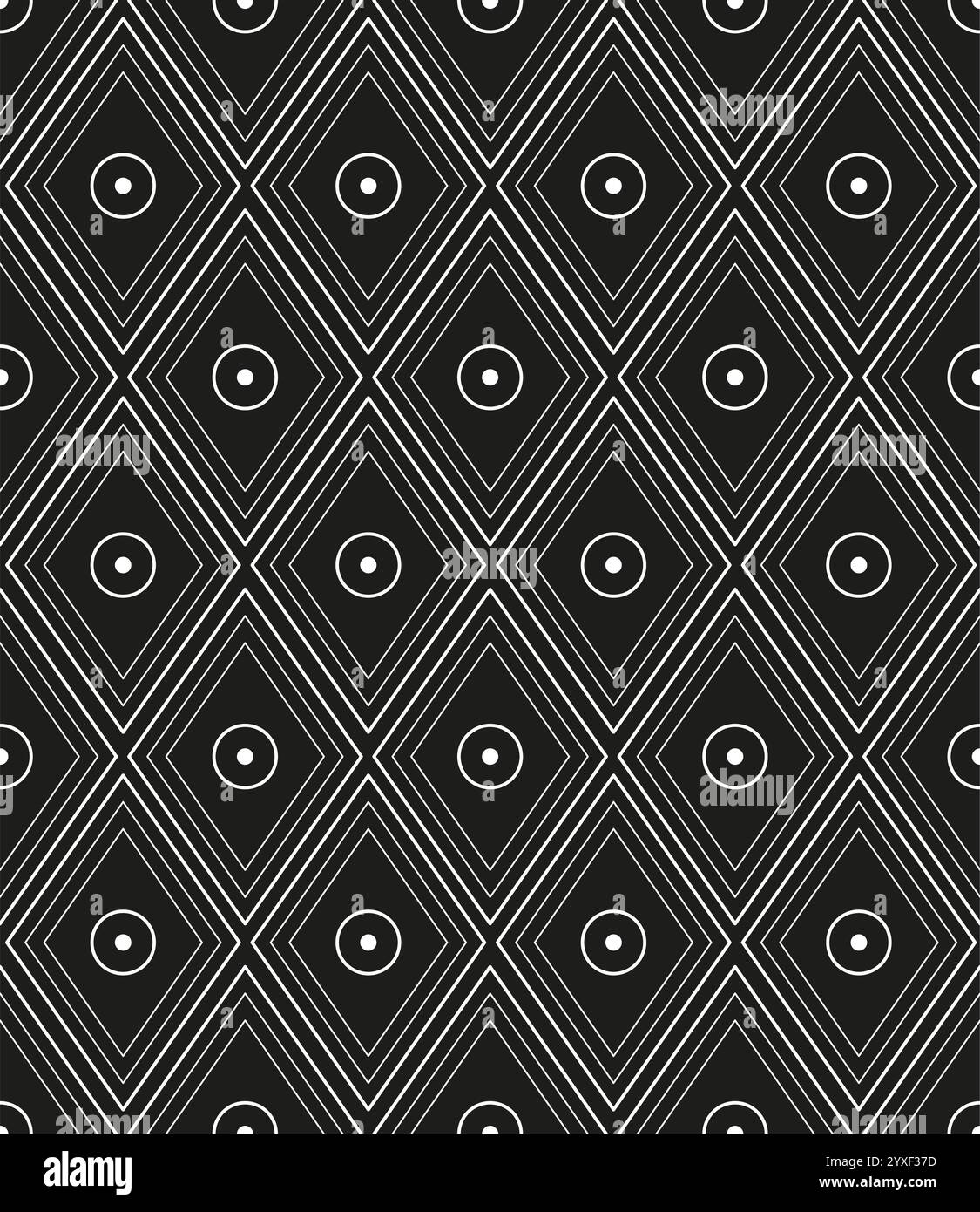 Seamless diamond pattern black white Stock Vector Images - Alamy