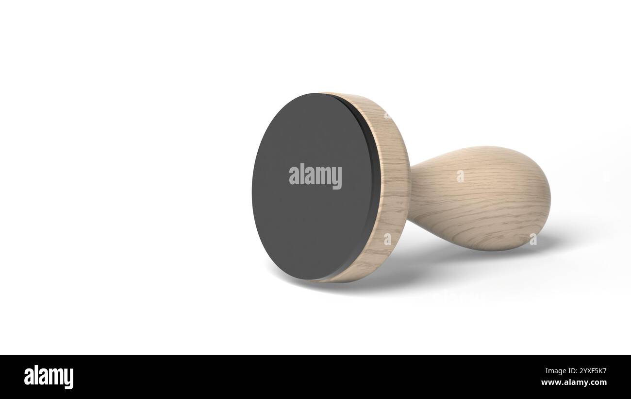 Rubber stamp isolated on white background. 3d illustration Stock Photo ...