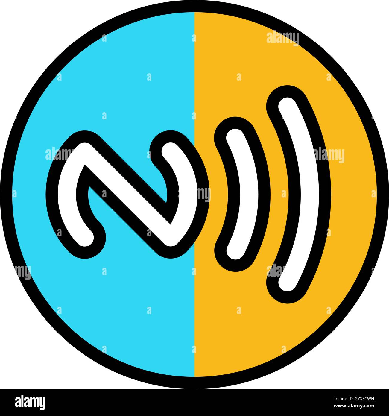 Nfc reader color icon Stock Vector Images - Alamy